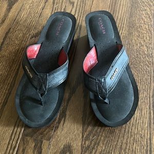 Coach Jolene wedge sandals, women’s size 8